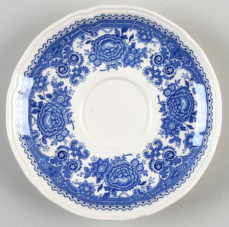 Burgenland Blue (Brown Backstamp) Saucer