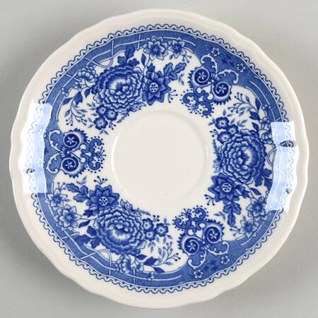 Burgenland Blue (Brown Backstamp) Saucer for Demitasse Cup