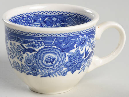Burgenland Blue (Brown Backstamp) Demitasse Cup