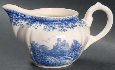 Burgenland Blue (Brown Backstamp) Mini Creamer
