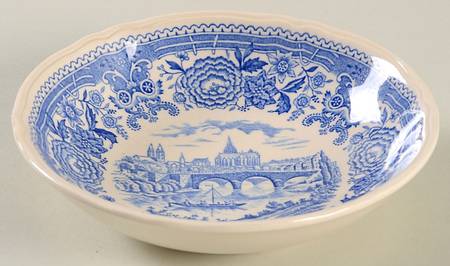Burgenland Blue (Brown Backstamp) Fruit/Dessert (Sauce) Bowl