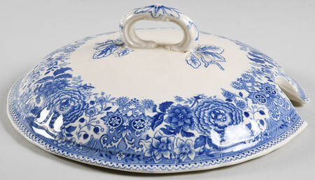 Burgenland Blue (Green Blue, Black Backstamp) Lid for Tureen