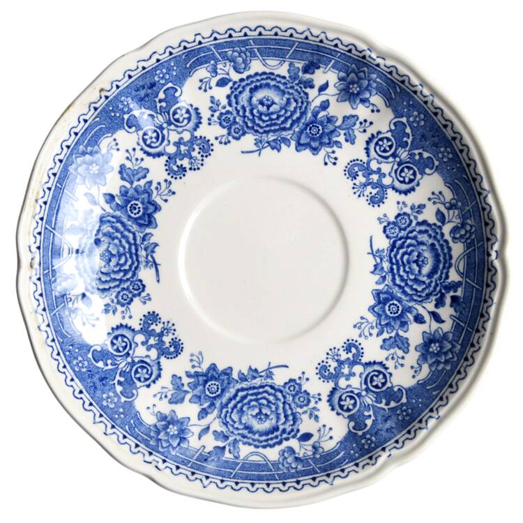 Burgenland Blue (Green Blue, Black Backstamp) Saucer