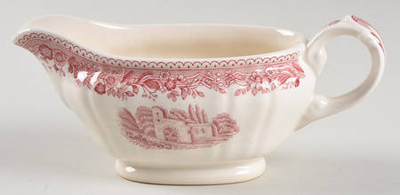 Burgenland Maroon Individual Gravy Boat No Underplate
