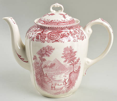 Burgenland Maroon Coffee Pot & Lid