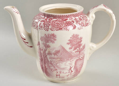 Burgenland Maroon Small Coffee Pot No Lid