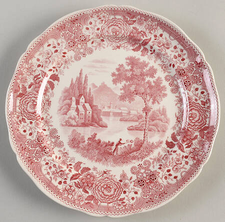 Burgenland Maroon Dinner Plate