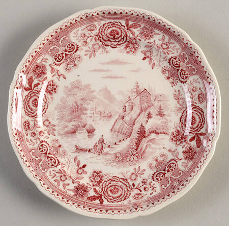 Burgenland Maroon Bread & Butter Plate