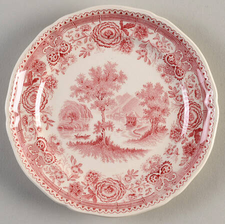 Burgenland Maroon Bread & Butter Plate