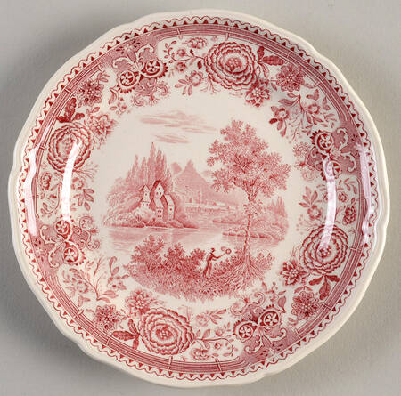 Burgenland Maroon Bread & Butter Plate