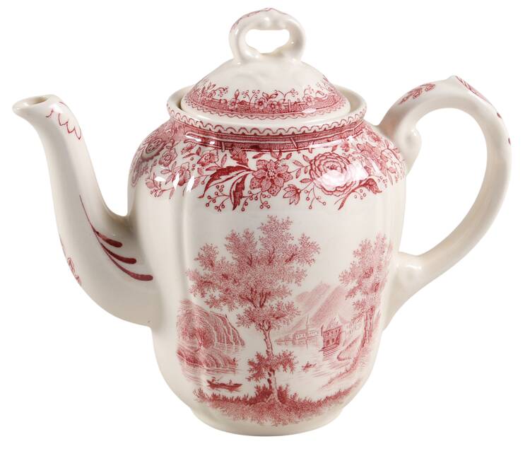Burgenland Maroon Mini Teapot & Lid