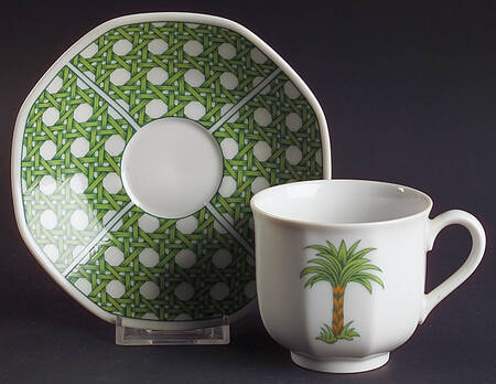 Caribic Flat Cup & Saucer Set