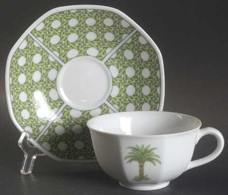 Caribic Flat Cup & Saucer Set