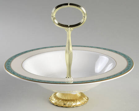 Cassis (Bone) 6"-7" Handled Footed Nut Dish HC
