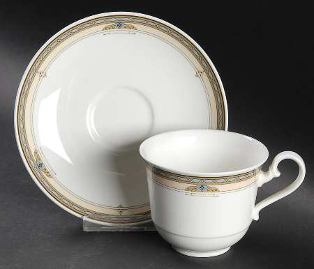 Cavalier Flat Cup & Saucer Set
