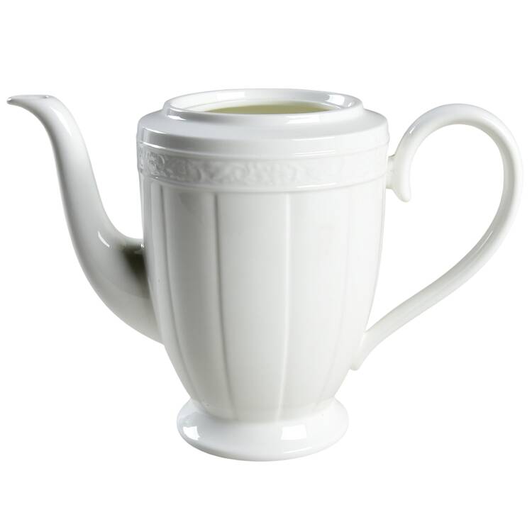 Cameo White (Weiss) Coffee Pot No Lid