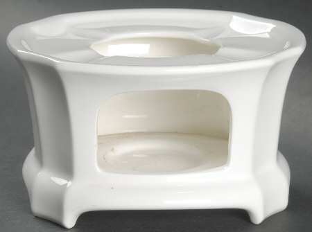 Cameo White (Weiss) Warmer Stand  (For Tea Pot)