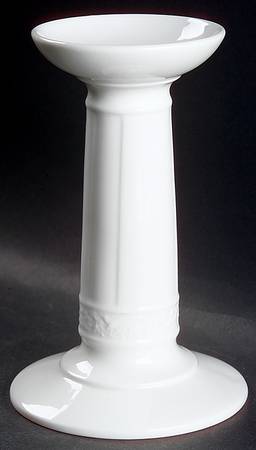 Cameo White (Weiss) Tall Candlestick