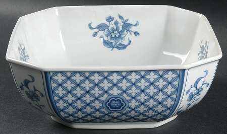 China Blue 8" Square Vegetable Bowl
