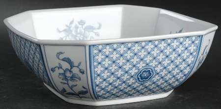 China Blue 9" Salad Serving Bowl