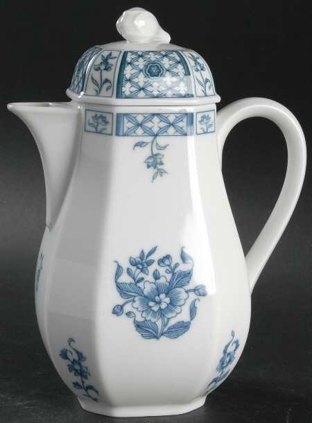 China Blue Mini Coffee Pot & Lid
