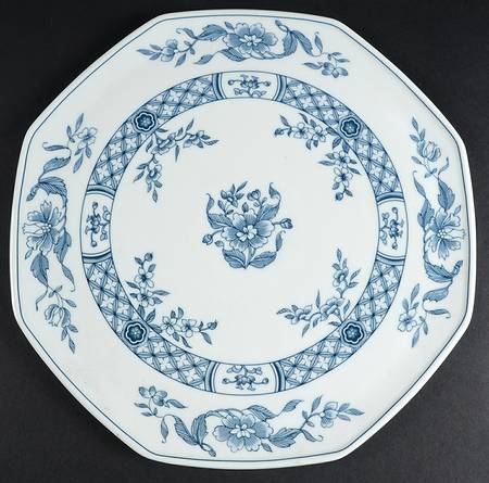 China Blue Cake Plate