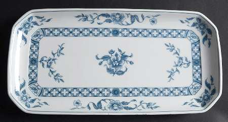 China Blue Large Sandwich Tray