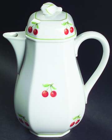 Cherry Coffee Pot & Lid