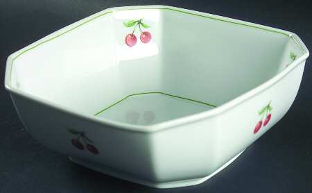 Cherry 8" Square Vegetable Bowl