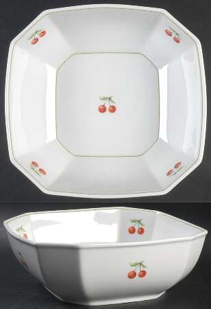 Cherry 9" Square Vegetable Bowl