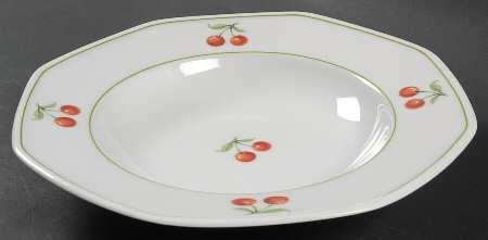 Cherry Large Rim Soup Bowl