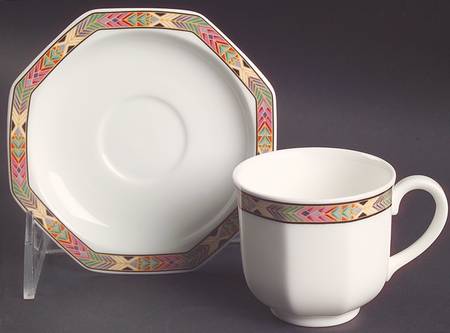 Cheyenne Flat Demitasse Cup & Saucer Set
