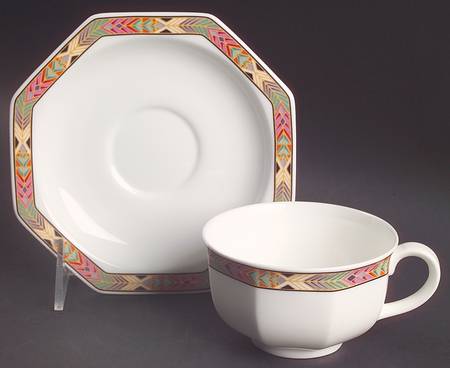 Cheyenne Footed Cup & Saucer Set
