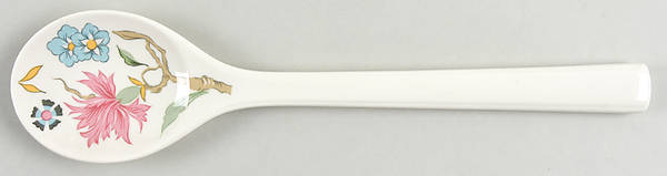 Chintz Salad Serving Spoon, Solid Piece