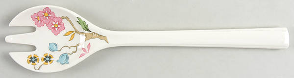 Chintz Salad Serving Fork, Solid Piece