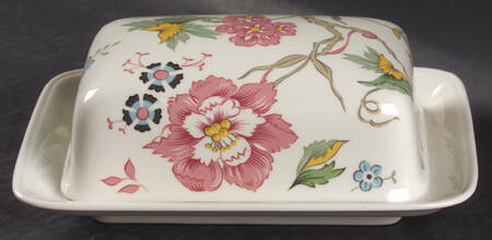 Chintz Rectangular Covered Butter