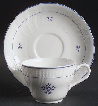 Coburg Flat Cup & Saucer Set