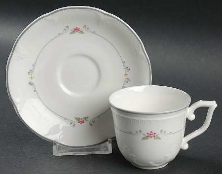Collier Flat Demitasse Cup & Saucer Set