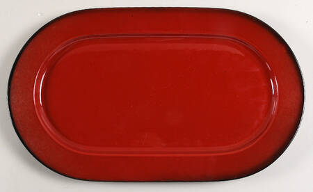 Cordoba Cordova Red (Brown Trim) 15" Oval Serving Platter