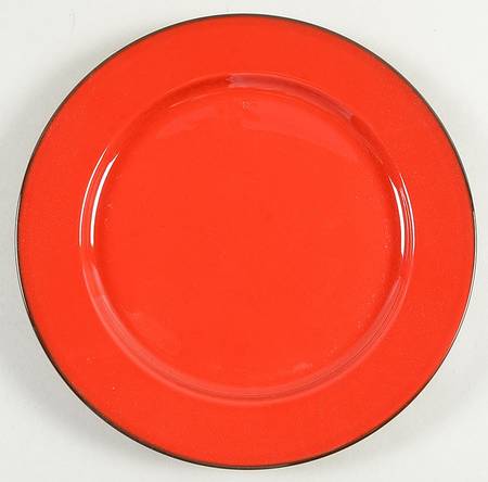 Cordoba Cordova Red (Brown Trim) Luncheon Plate