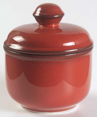 Cordoba Cordova Red (Brown Trim) Sugar Bowl & Lid