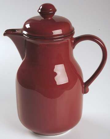 Cordoba Cordova Red (Brown Trim) Coffee Pot & Lid