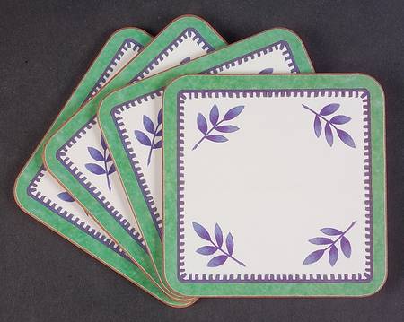 Cordoba  (4 Pc) Cork Back Square Coaster Set