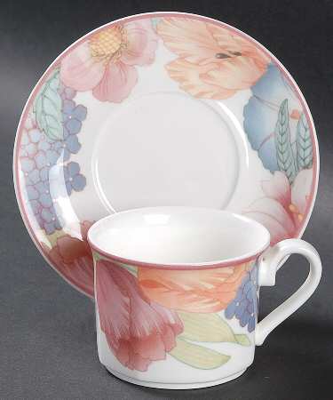 Corolla Flat Demitasse Cup & Saucer Set