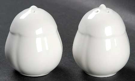 Damasco White Salt & Pepper Set