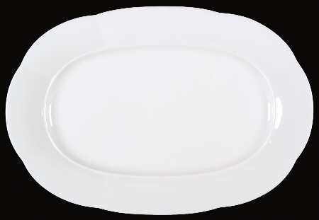 Damasco White 15" Oval Serving Platter