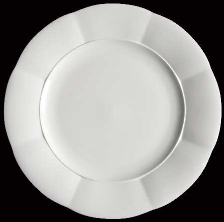 Damasco White Cake Plate