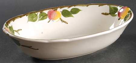 The Delicious Apple 10" Oval Vegetable Bowl