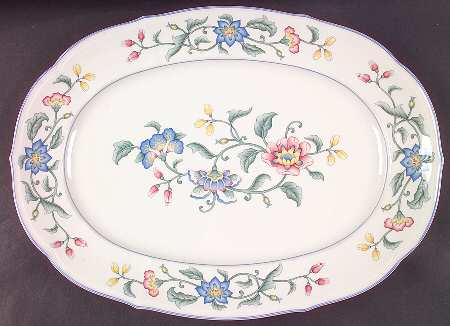 Delia 15" Oval Serving Platter