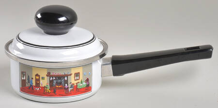 Design Naif .75 Quart Metal Covered Saucepan